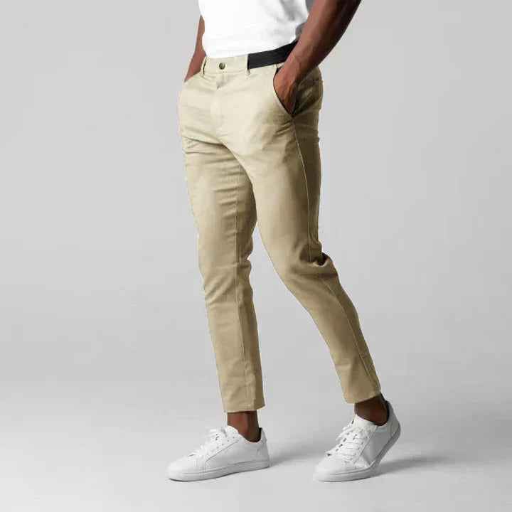 Rutherford | Men's Slim Fit Ankle Length Chino Trousers