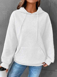 Marcelline | Women's Long Sleeve Pullover Hoodie Kangaroo Pocket