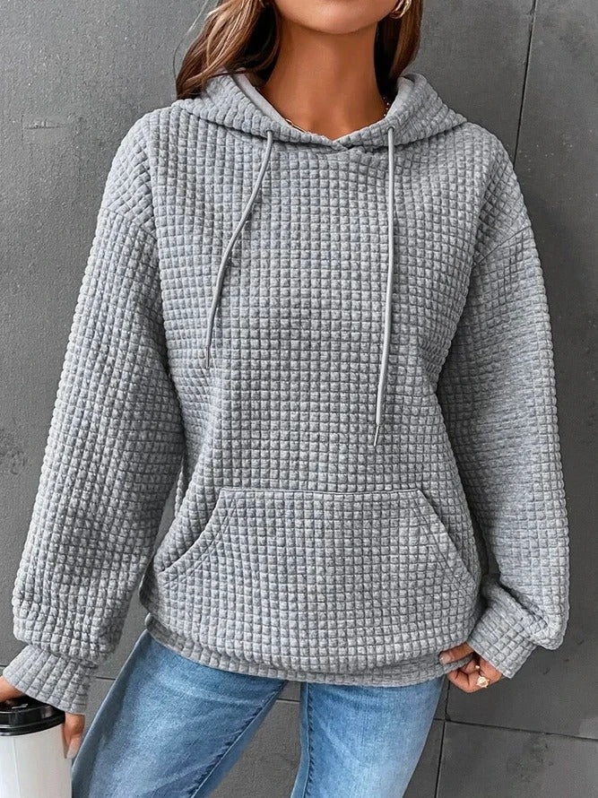 Marcelline pullover hoodie in Grey