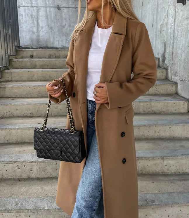 Sybil | Women's Belted Double-Breasted Wrap Coat