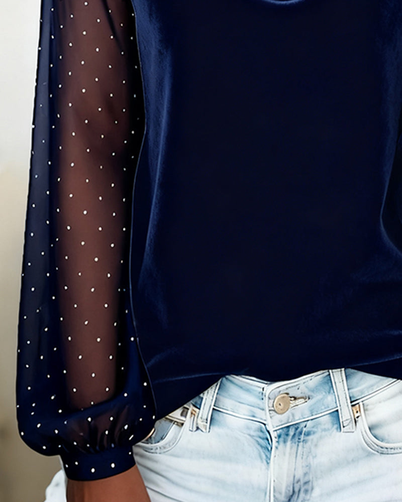Eglantine long sleeve top styling detail