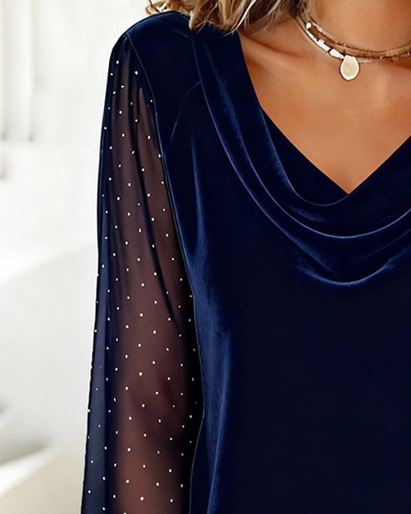 Eglantine long sleeve top full length detail