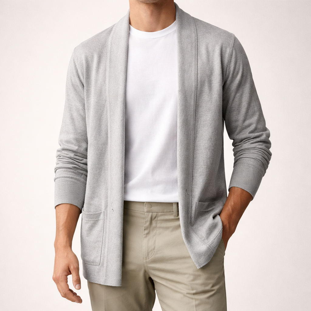 Cassian cardigan in Light Grey