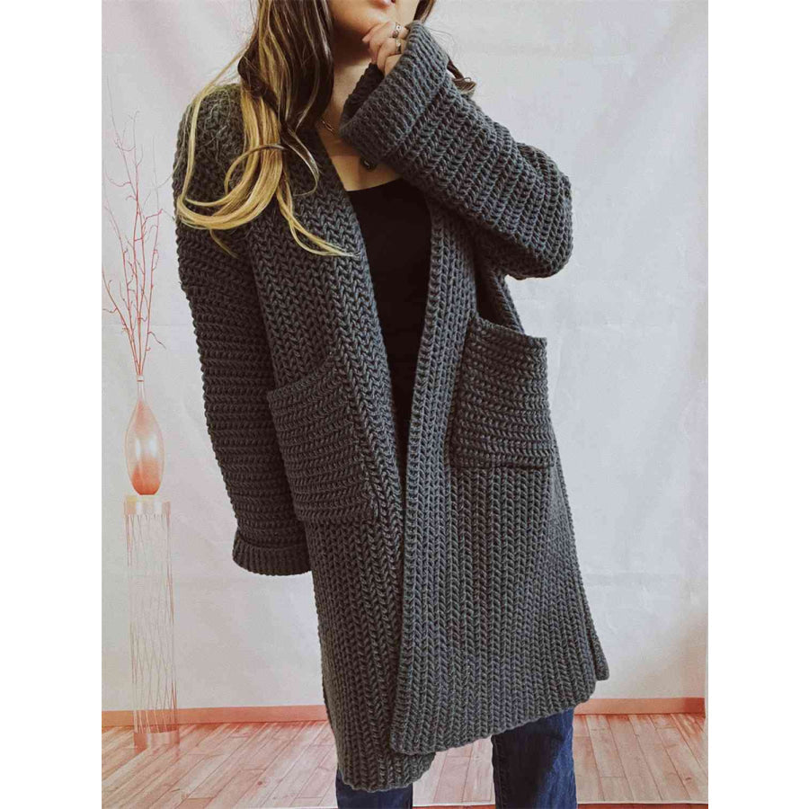 Fioretta oversized knit cardigan, tenth view