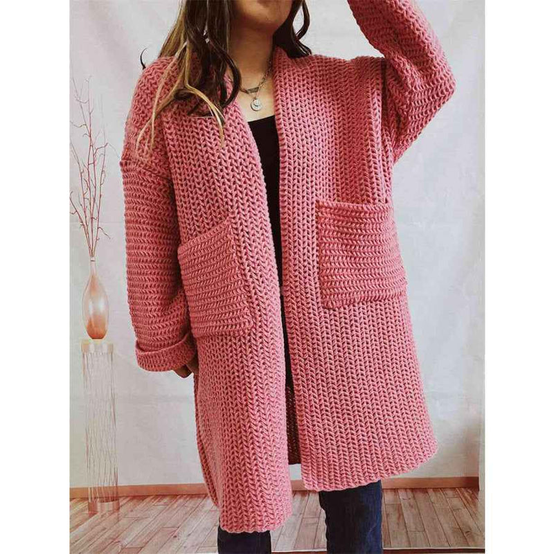 Fioretta | Women's Oversized Open Front Knit Cardigan