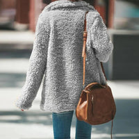 Scholastica relaxed fit teddy jacket detail 6