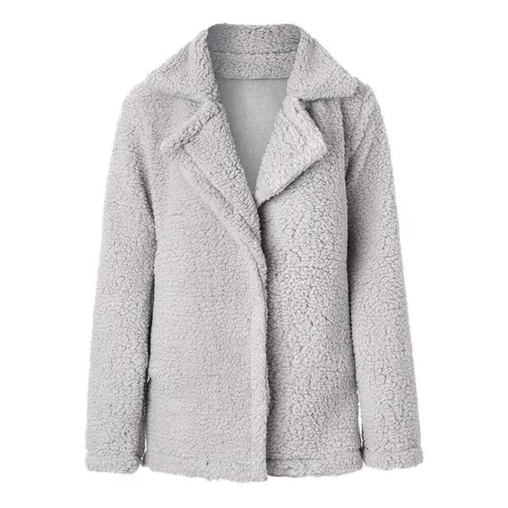 Scholastica | Women's Relaxed Fit Open Front Teddy Jacket