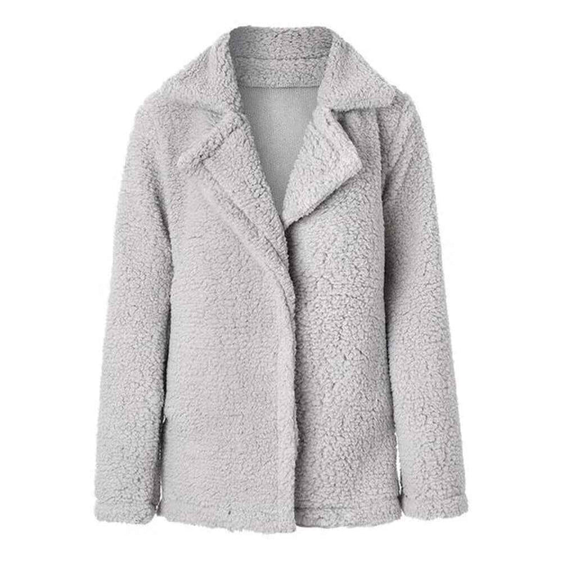 Scholastica | Women's Relaxed Fit Open Front Teddy Jacket