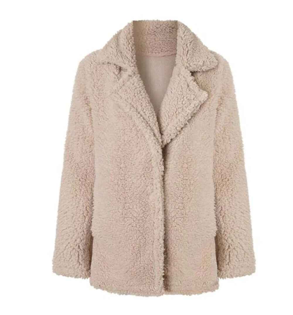 Scholastica | Women's Relaxed Fit Open Front Teddy Jacket