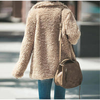 Scholastica relaxed fit teddy jacket detail 8