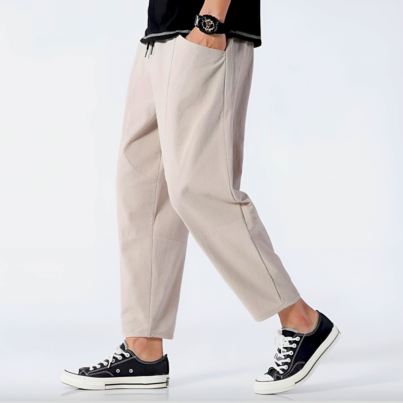 Archibald linen trousers in Khaki