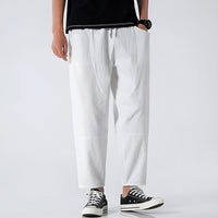 Archibald linen trousers in White, alternate view