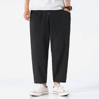 Archibald linen trousers styling detail 5