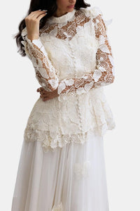 Amabel maxi dress sleeve and cuff detail