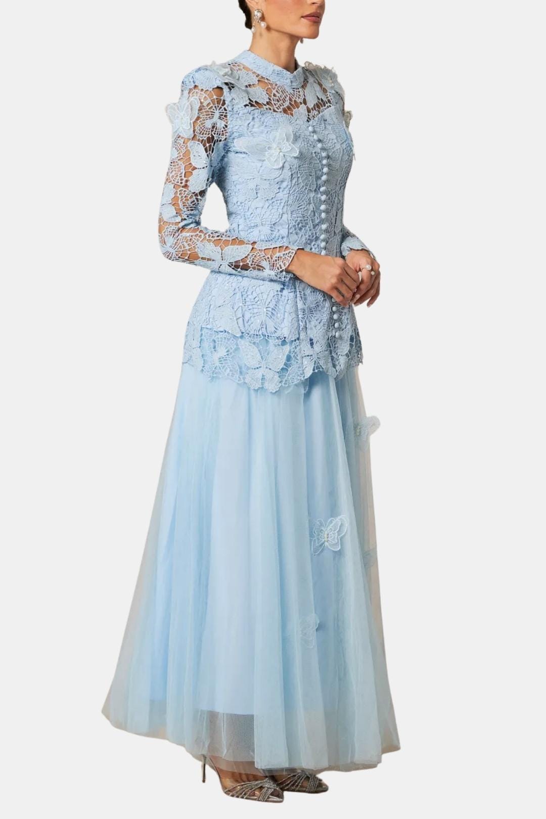 Amabel maxi dress bodice construction detail