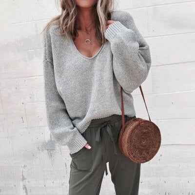 Persephone | Women's Oversized V-Neck Jumper
