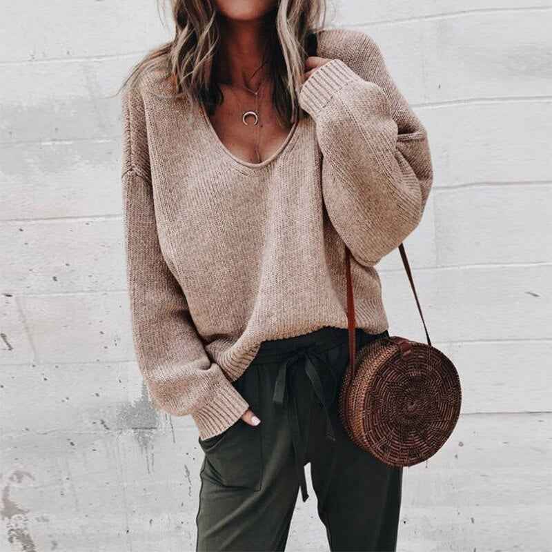Persephone | Women's Oversized V-Neck Jumper